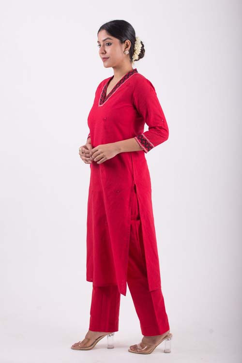 Urmul Desert Crafts-  "Savariya'' V- Neckline Kurta