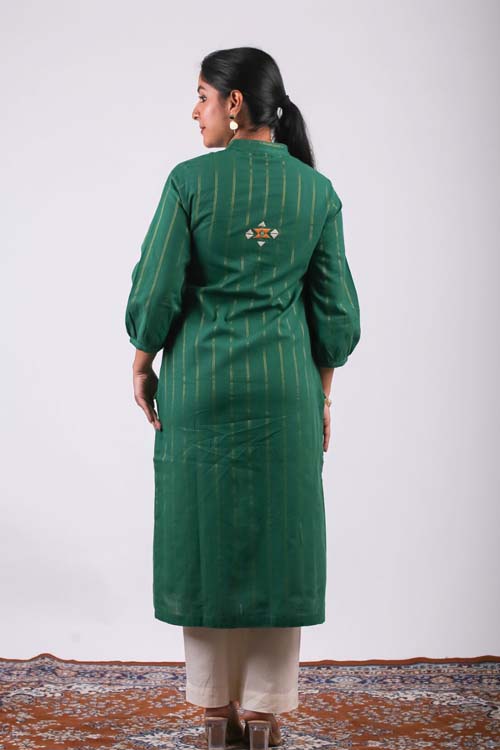 Urmul Desert Crafts-  "Surili" Cotton Soof Straight Kurta