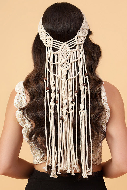 Ajoobaa "Vintage" Macrame Cotton Headband