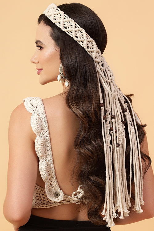 Ajoobaa "Vintage" Macrame Cotton Headband