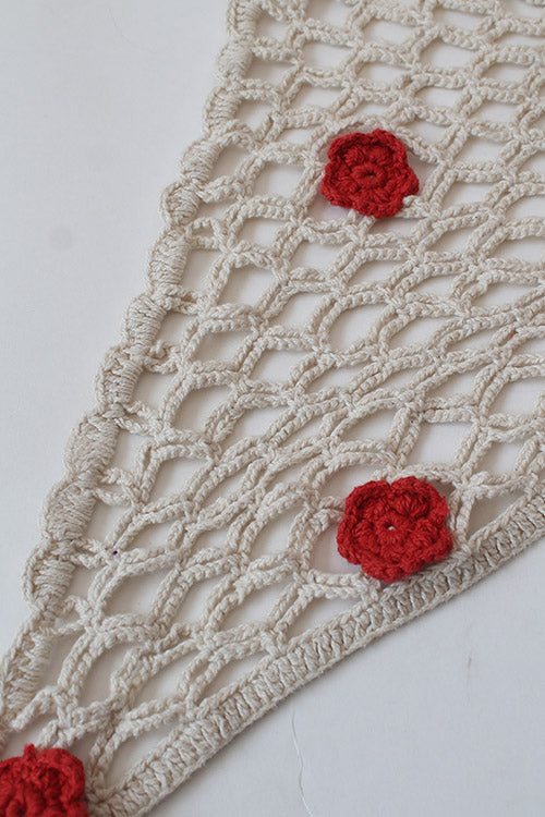Ajoobaa Crochet "Floral" Bandana Scarf