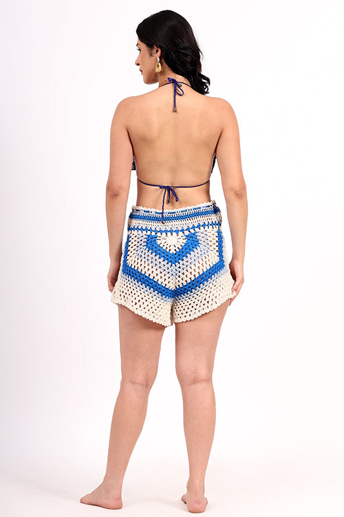 Ajoobaa "Lushloops" Handmade Crochet Drawstring Shorts