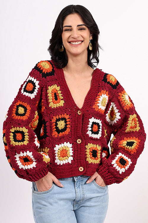 Ajoobaa "Oversized" Merino Crochet Sweater