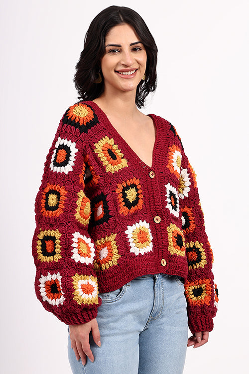 Ajoobaa "Oversized" Merino Crochet Sweater