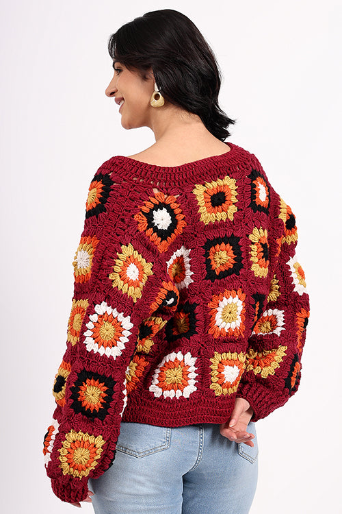 Ajoobaa "Oversized" Merino Crochet Sweater