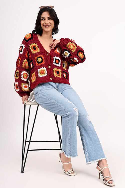 Ajoobaa "Oversized" Merino Crochet Sweater