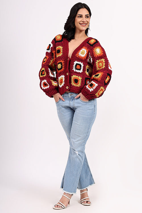 Ajoobaa "Oversized" Merino Crochet Sweater