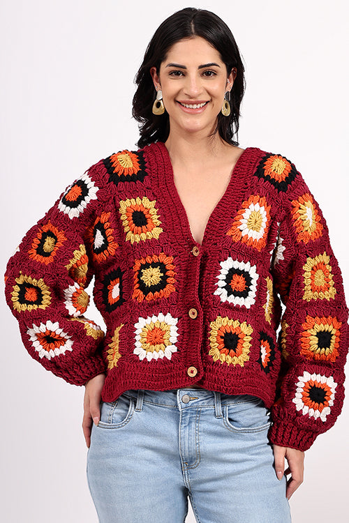 Ajoobaa "Oversized" Merino Crochet Sweater