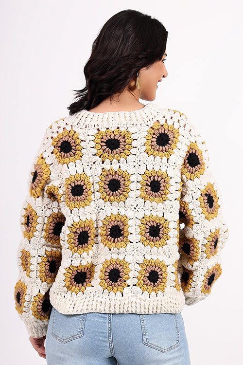 Ajoobaa "Softweave" Merino Crochet Cardigan