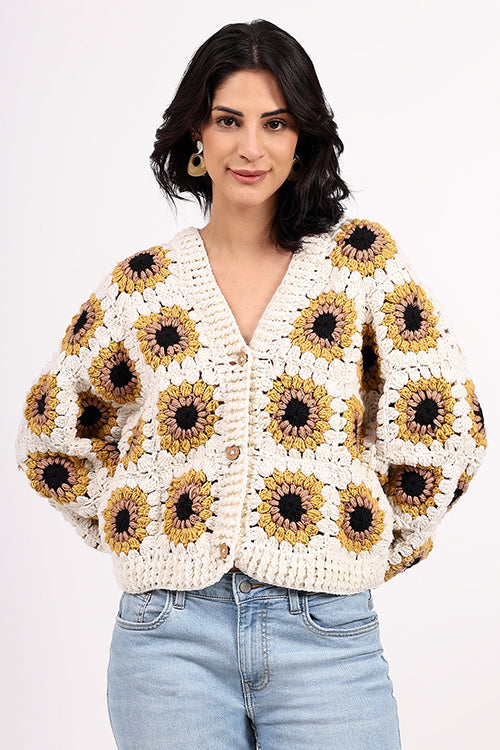 Ajoobaa "Softweave" Merino Crochet Cardigan