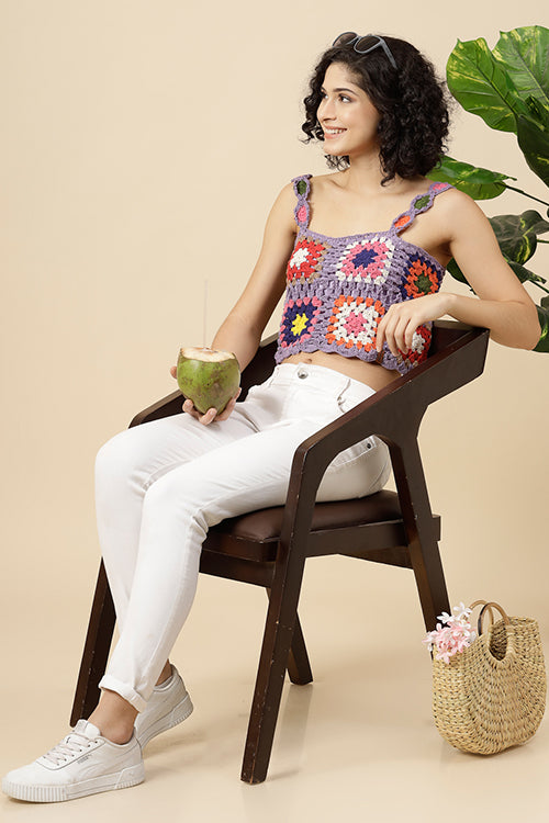 Ajoobaa" Self Design" Cotton Summer Top