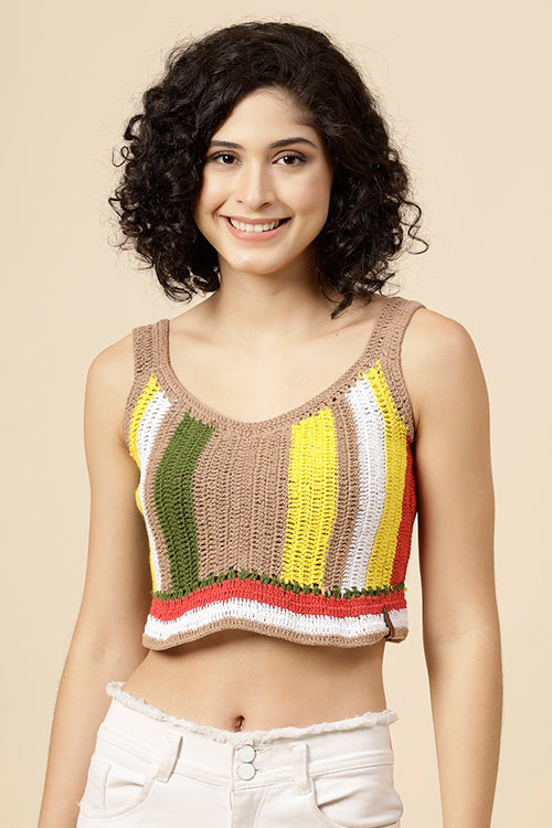 Ajoobaa "Self Design" Knitted Summer Top