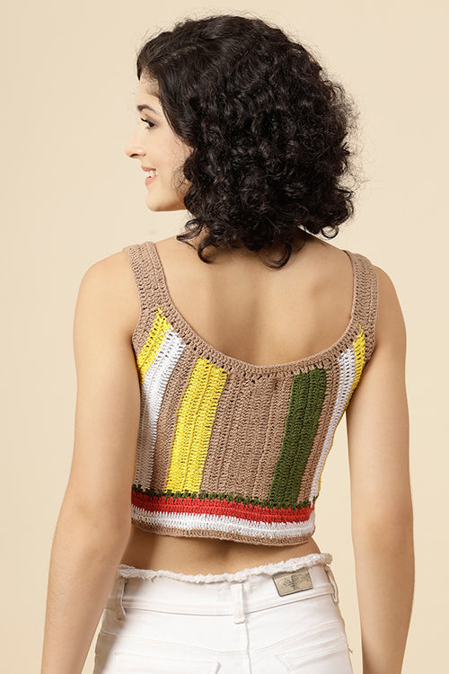 Ajoobaa "Self Design" Knitted Summer Top