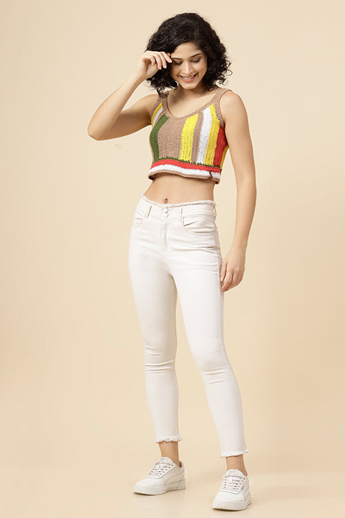 Ajoobaa "Self Design" Knitted Summer Top