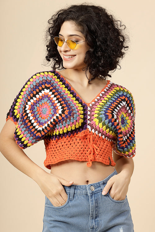 Ajoobaa "Blouson" Handmade Pure Cotton Top