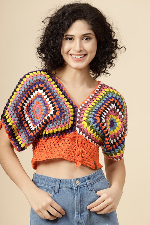 Ajoobaa "Blouson" Handmade Pure Cotton Top