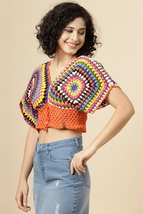 Ajoobaa "Blouson" Handmade Pure Cotton Top