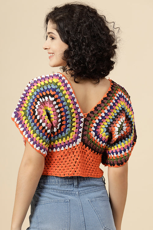 Ajoobaa "Blouson" Handmade Pure Cotton Top