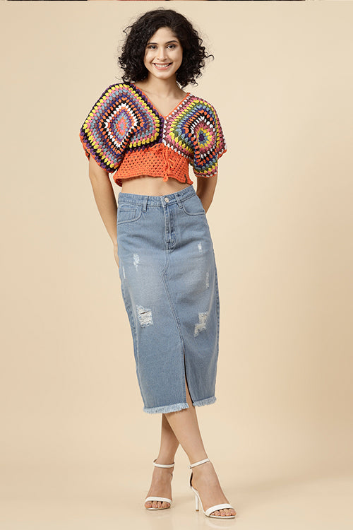 Ajoobaa "Blouson" Handmade Pure Cotton Top