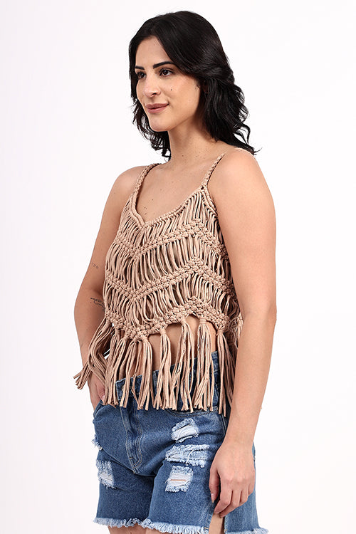 Ajoobaa "Tassel" Macrame Top