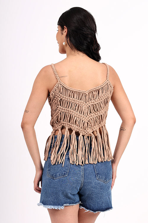 Ajoobaa "Tassel" Macrame Top