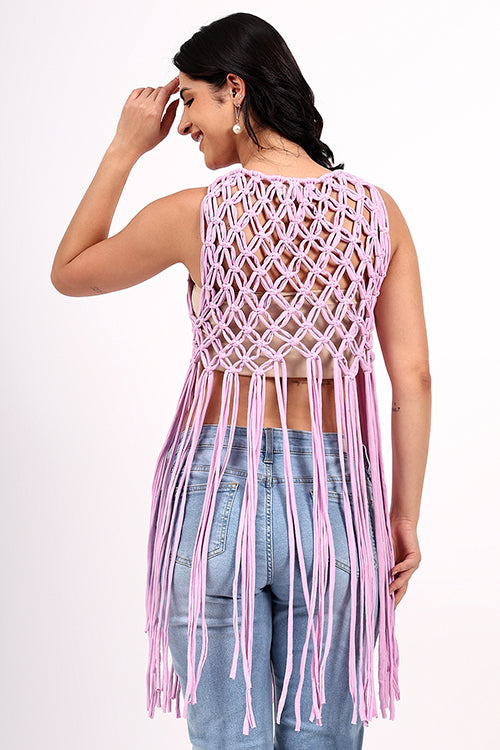 Ajoobaa "Longline" Macrame Top