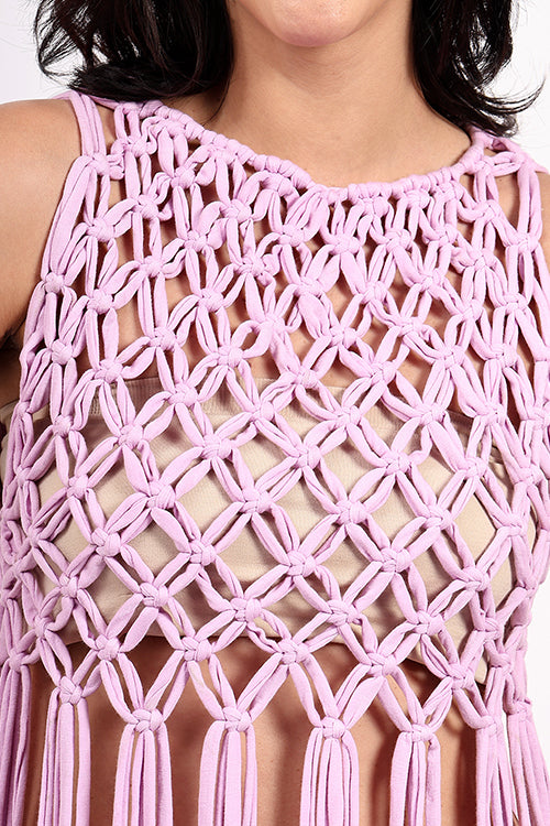 Ajoobaa "Longline" Macrame Top