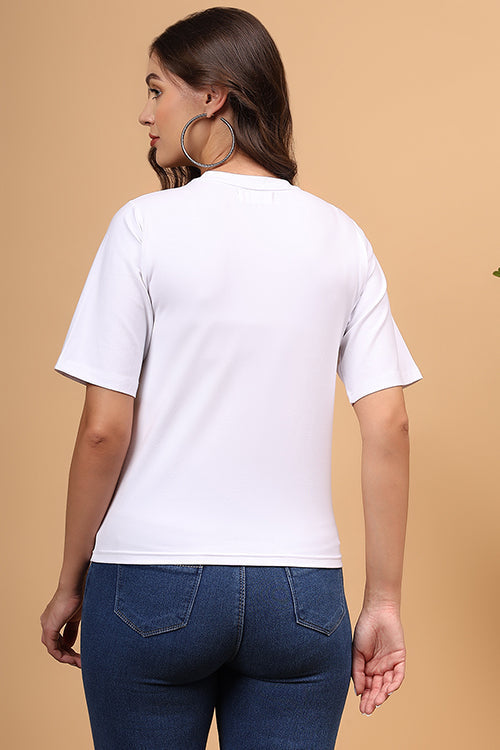 Ajoobaa "Multi"Crochet Patchwork Tshirt