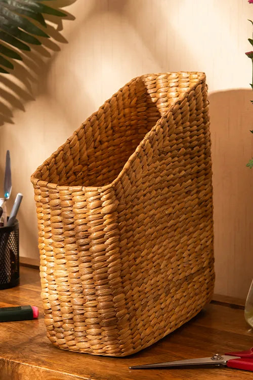 Dharini Water Hyacinth File/Magazine Holder (Natural)