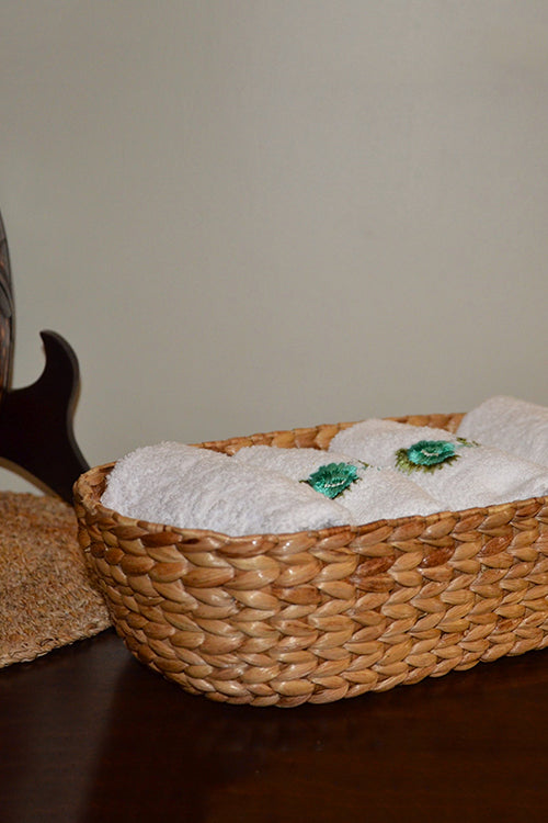 Dharini Water Hyacinth Oval Bread & Utility Basket