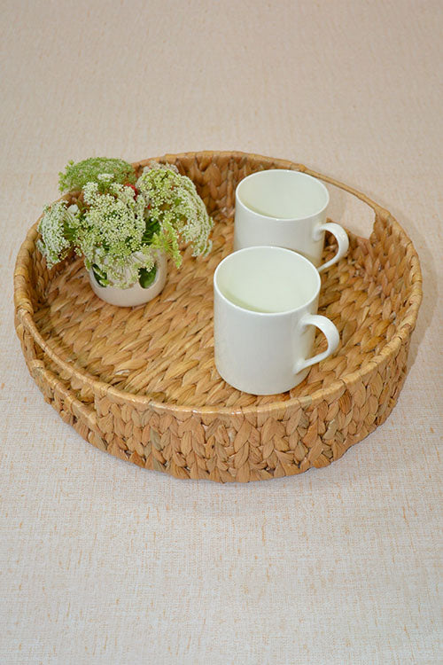 Dharini Water Hyacinth Round Tray