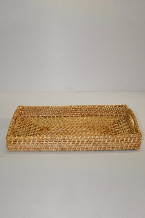 Dharini Cane Rectangular Serving Tray Natural