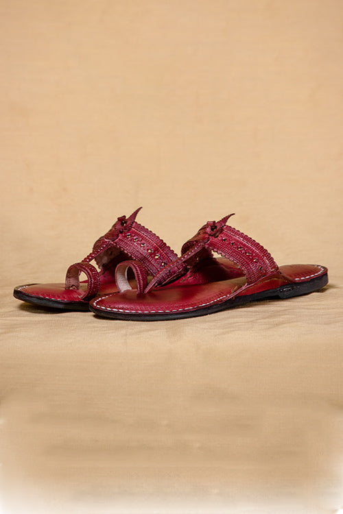 Women Colorful Comfort: Step Into Style With Women'S Spectrum Kolhapuri Chappals