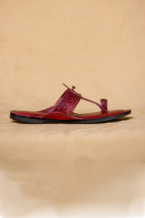 Women Colorful Comfort: Step Into Style With Women'S Spectrum Kolhapuri Chappals