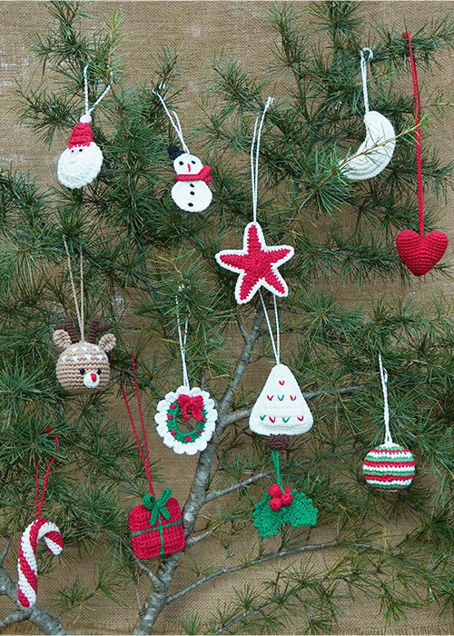 Himalayan Blooms Complete Handmade Christmas Ornament Set of 14 |