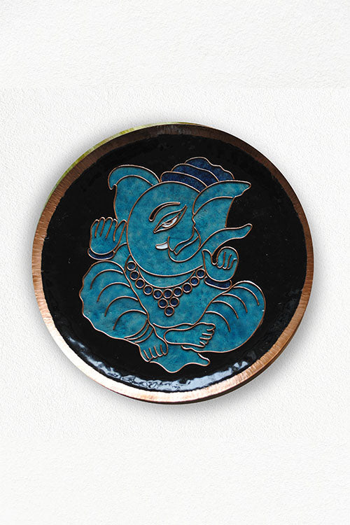 EkiBeki Ekadanta - Ganesha Black Wallplate