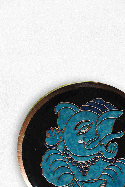 EkiBeki Ekadanta - Ganesha Black Wallplate
