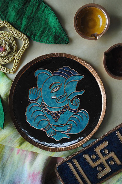 EkiBeki Ekadanta - Ganesha Black Wallplate