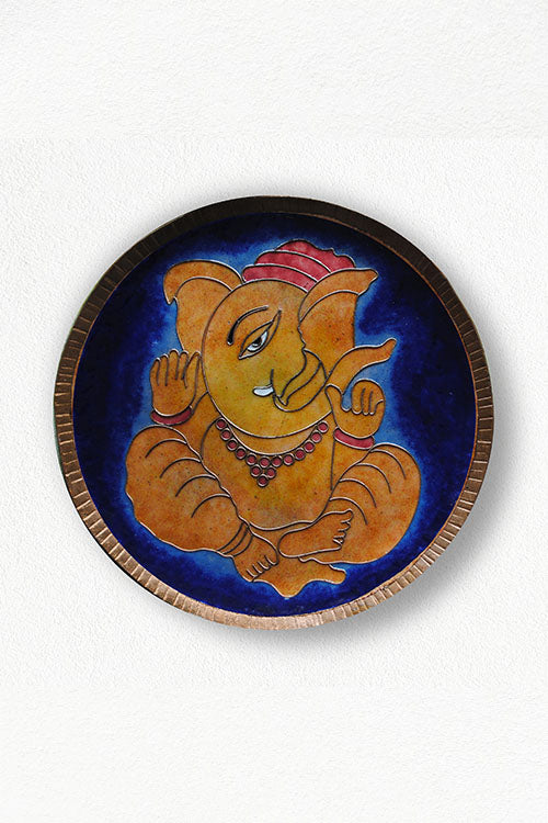 EkiBeki Ekadanta - Ganesha Blue Wallplate