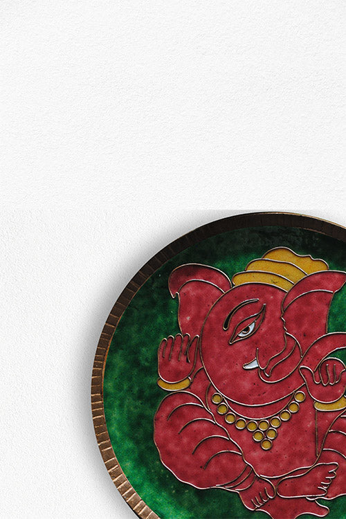 EkiBeki Ekadanta - Ganesha Green Wallplate