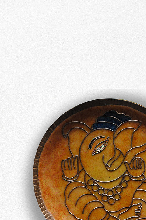 EkiBeki Ekadanta - Ganesha Yellow Wallplate