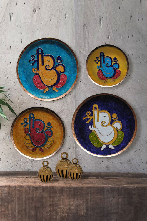 EkiBeki Vinayaka - Ganesha Blue Wallplate