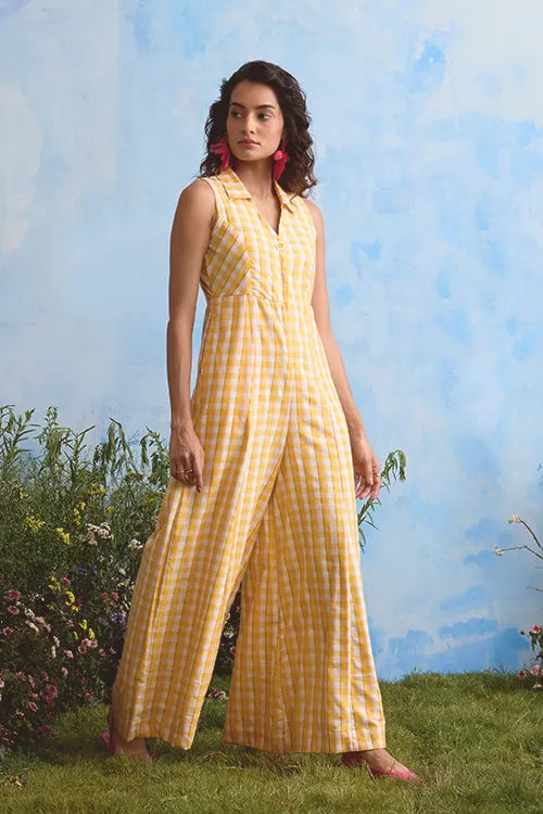 Okhai "Ambrosia" Cotton Handloom Sleeveless Jumpsuit