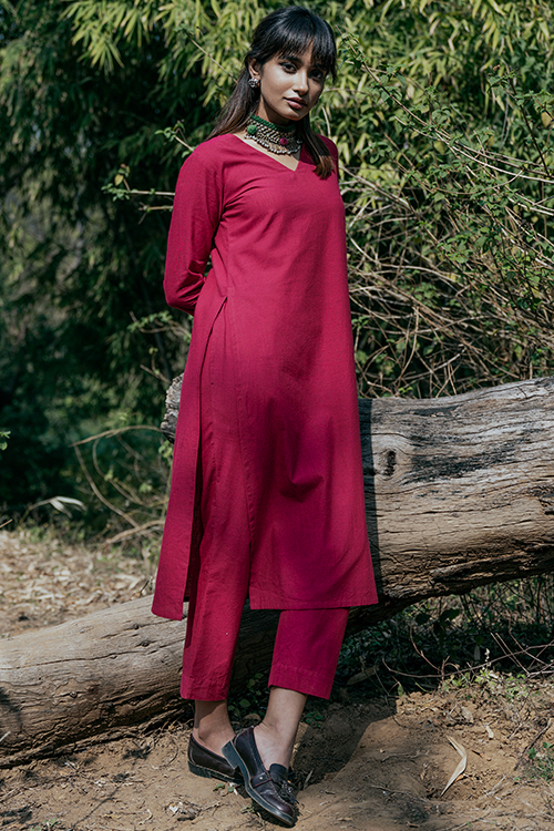 Okhai 'Endless' Pure Cotton Kurta Pant Set