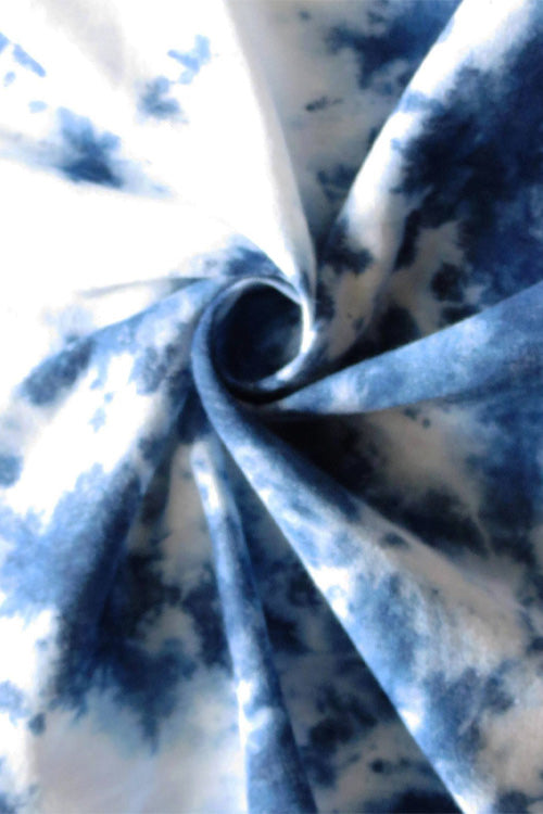 Moralfibre Fabric Is 100% Cotton Organic Handspun Handwoven, Natural Tie & Dyed Indigo And White Fabric
