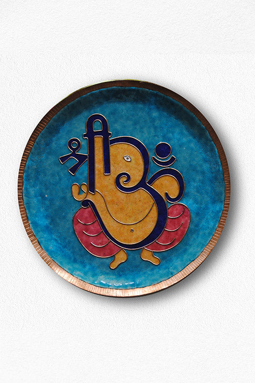EkiBeki Vinayaka - Ganesha Blue Wallplate