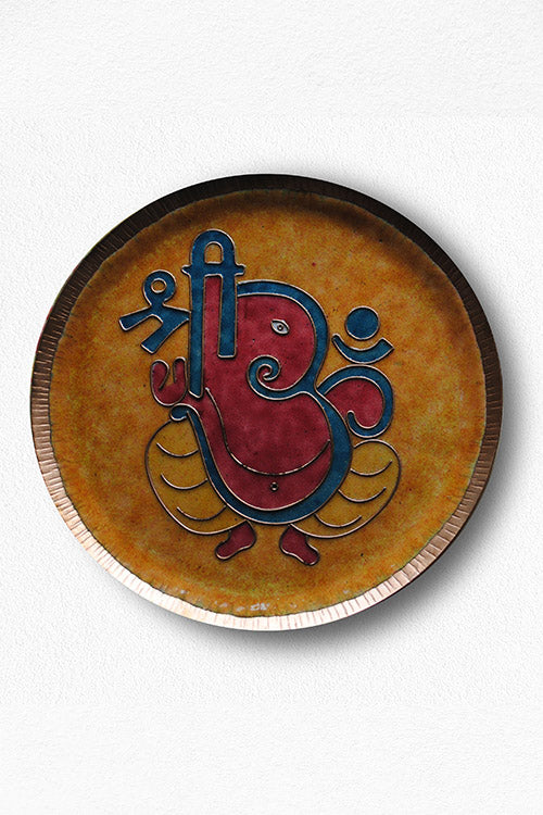 EkiBeki Vinayaka - Ganesha Orange Wallplate