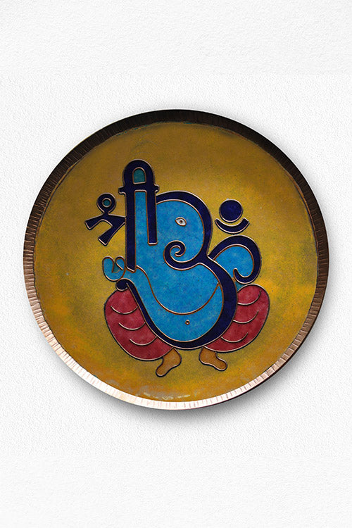 EkiBeki Vinayaka - Ganesha Yellow Wallplate