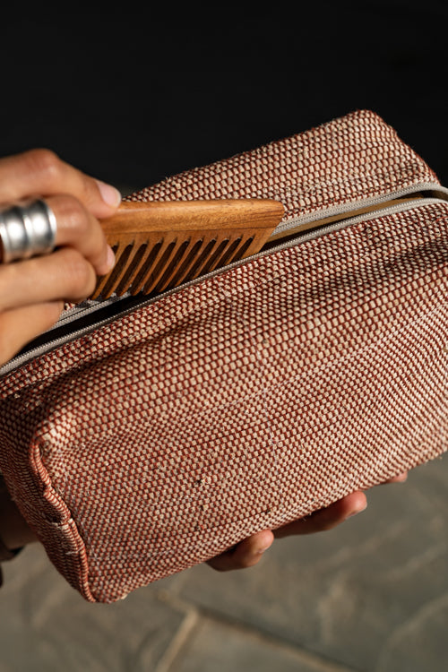 Saral Hand-Woven Wide Pouch