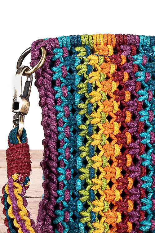 108Knots Iris Blended Hand-Knotted Pouch